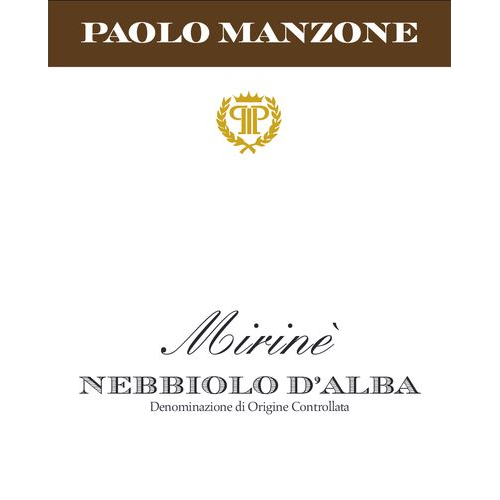 Paolo Manzone Nebbiolo d\'Alba \'Mirinè\'
